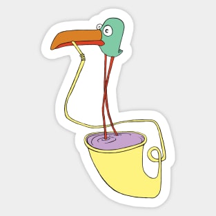 BirdDrink Sticker